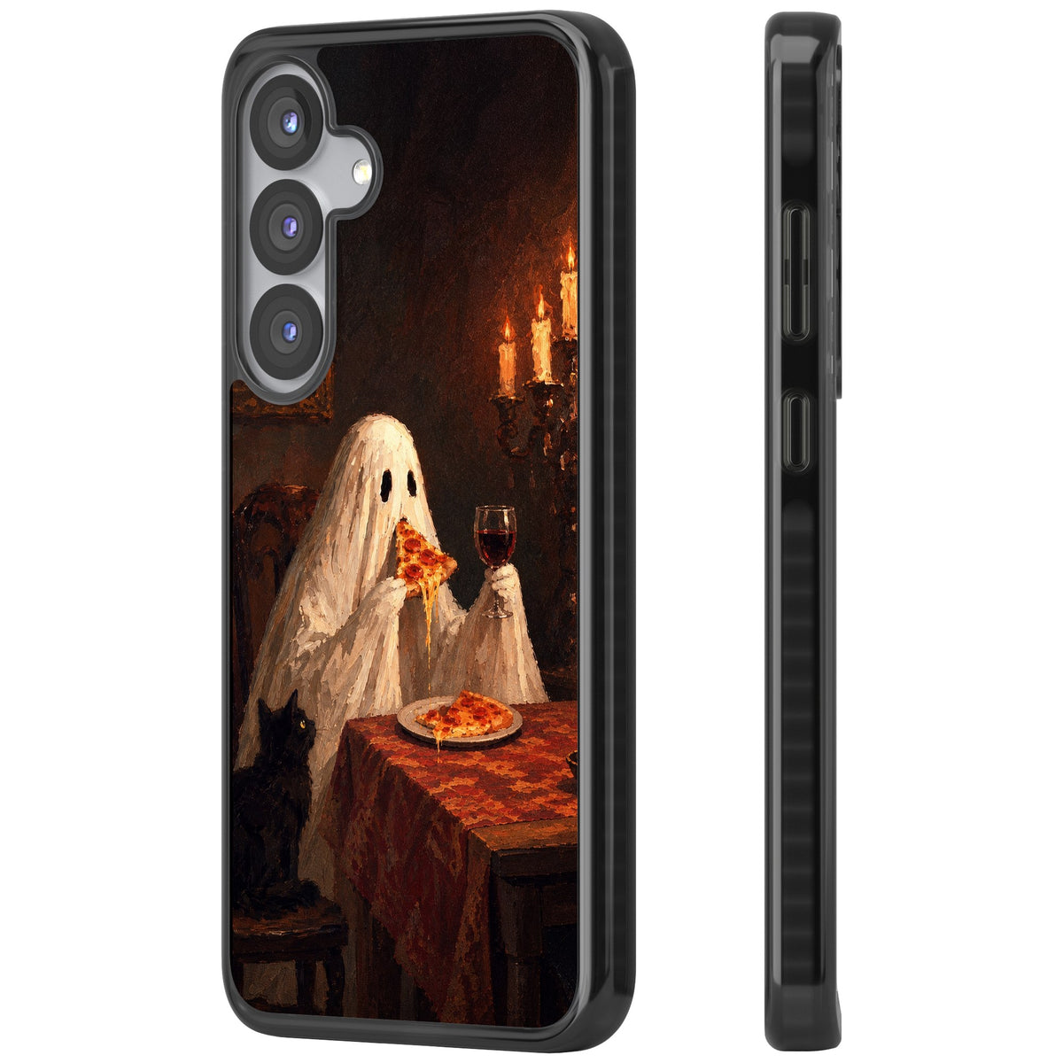 Lonely Night In Samsung S25 / Samsung S25 Plus / Samsung S26 / Samsung S26 Plus Impact Black Phone Case side