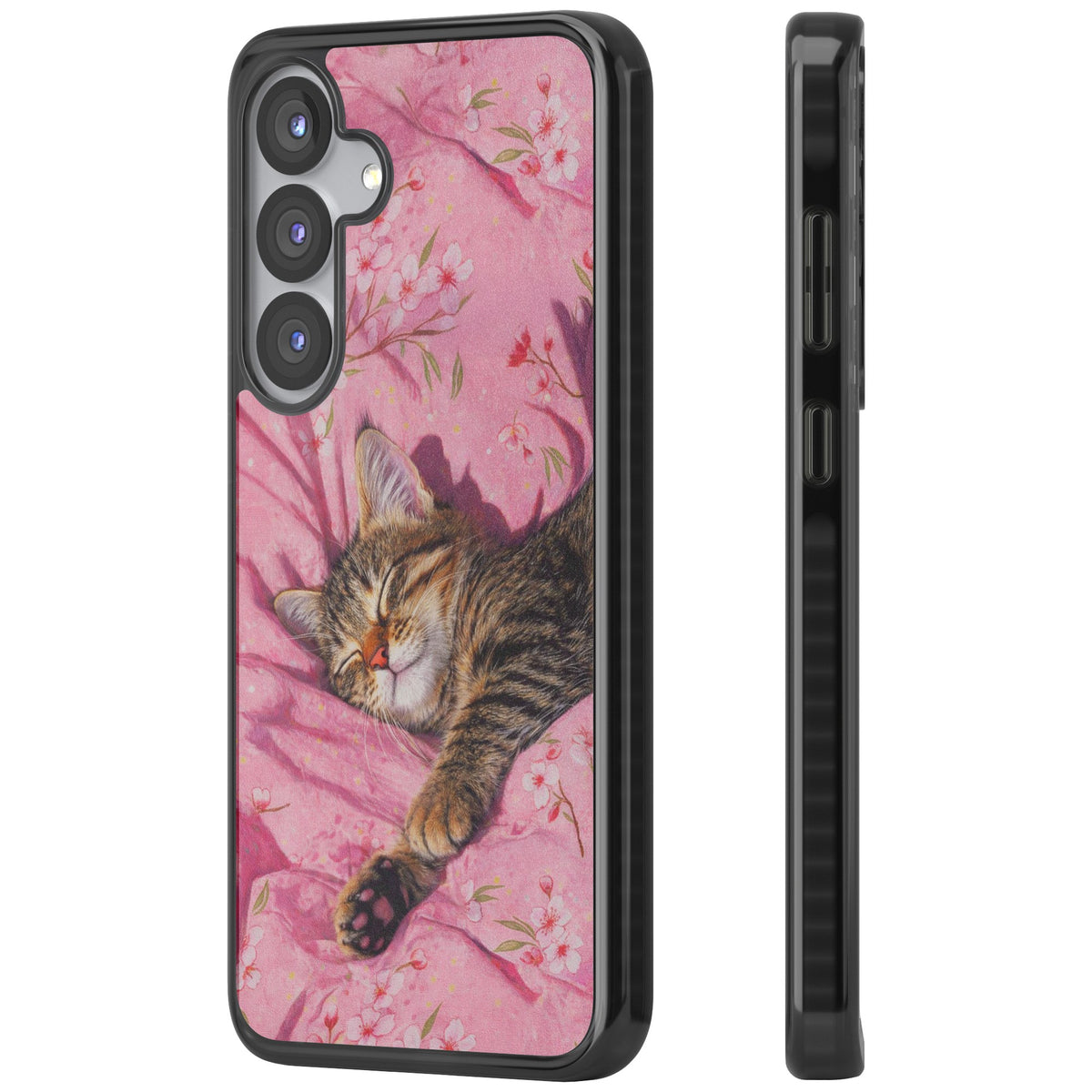 Kitten Dreams Samsung S25 / Samsung S25 Plus / Samsung S26 / Samsung S26 Plus Impact Black Phone Case side