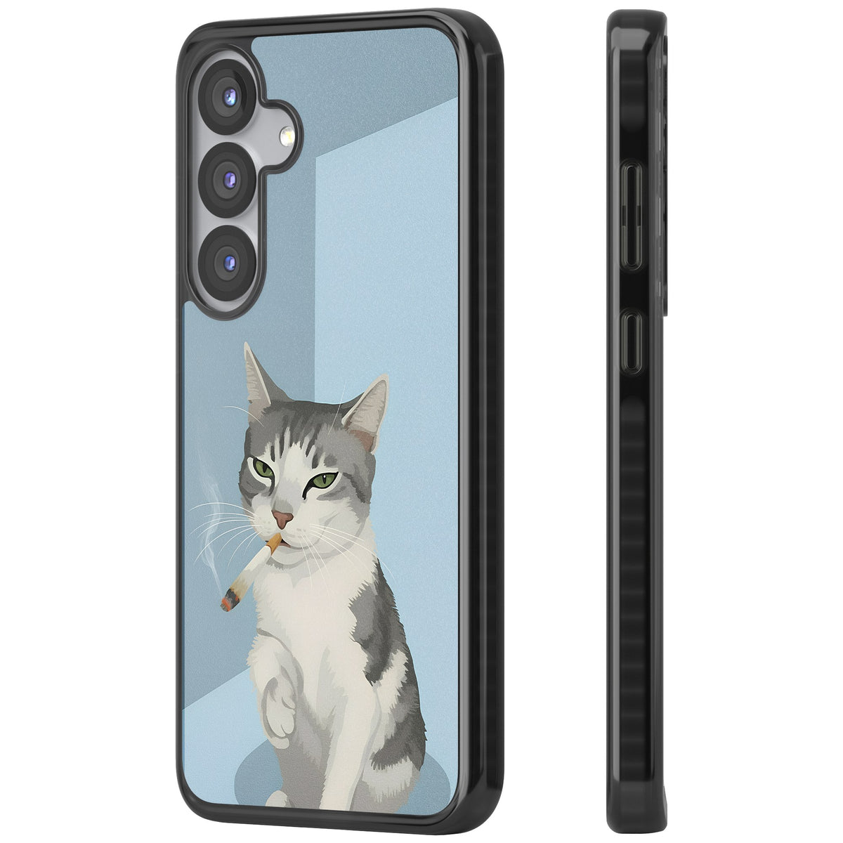 Better Than Cat Treats Samsung S25 / Samsung S25 Plus / Samsung S26 / Samsung S26 Plus Impact Black Phone Case side