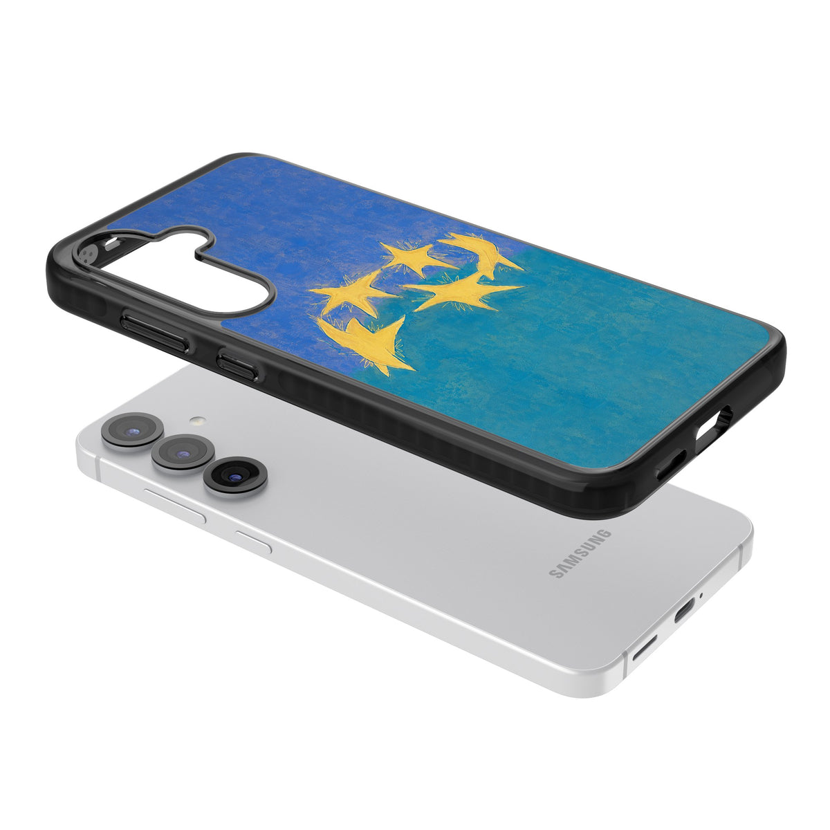 Star Boogie Samsung S25 / Samsung S25 Plus / Samsung S26 / Samsung S26 Plus Impact Black Phone Case angled