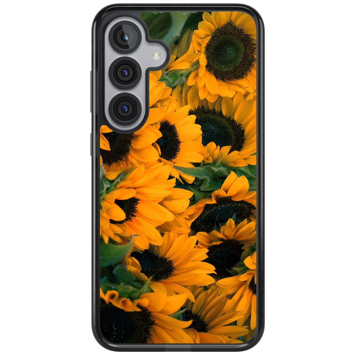 Sunflower Fields Samsung S25 Plus / Samsung S26 / Samsung S26 Plus Impact Black Phone Case front