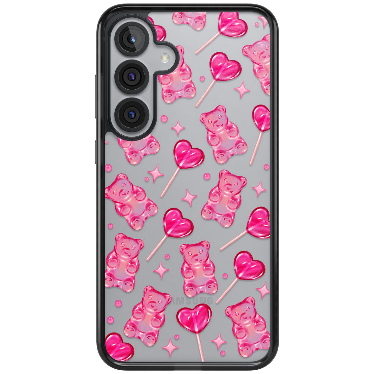 Pink Sugar Samsung S25 Plus / Samsung S26 / Samsung S26 Plus Impact Black Phone Case front