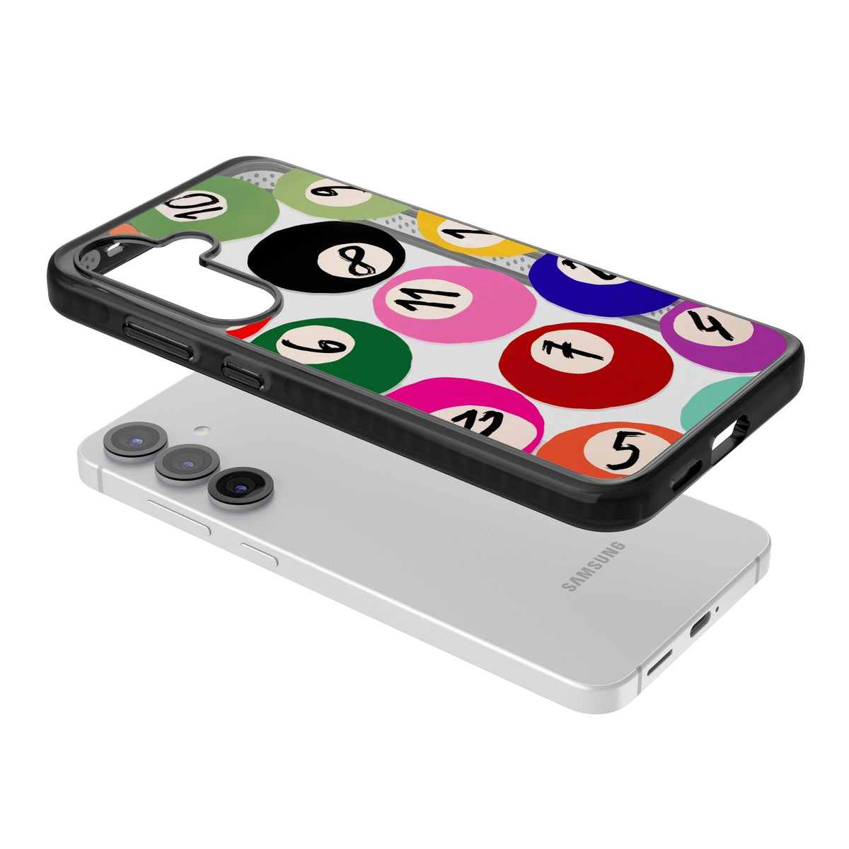 Lucky Break Samsung S25 / Samsung S25 Plus / Samsung S26 / Samsung S26 Plus Impact Black Phone Case angled