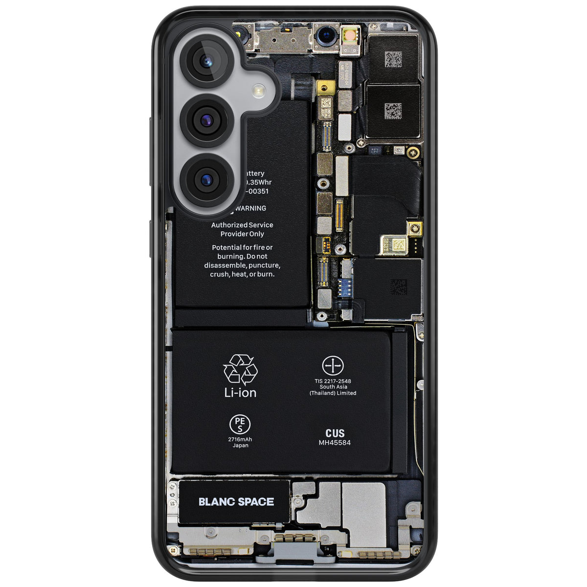 Circuit Board Samsung S25 Plus / Samsung S26 / Samsung S26 Plus Impact Black Phone Case front