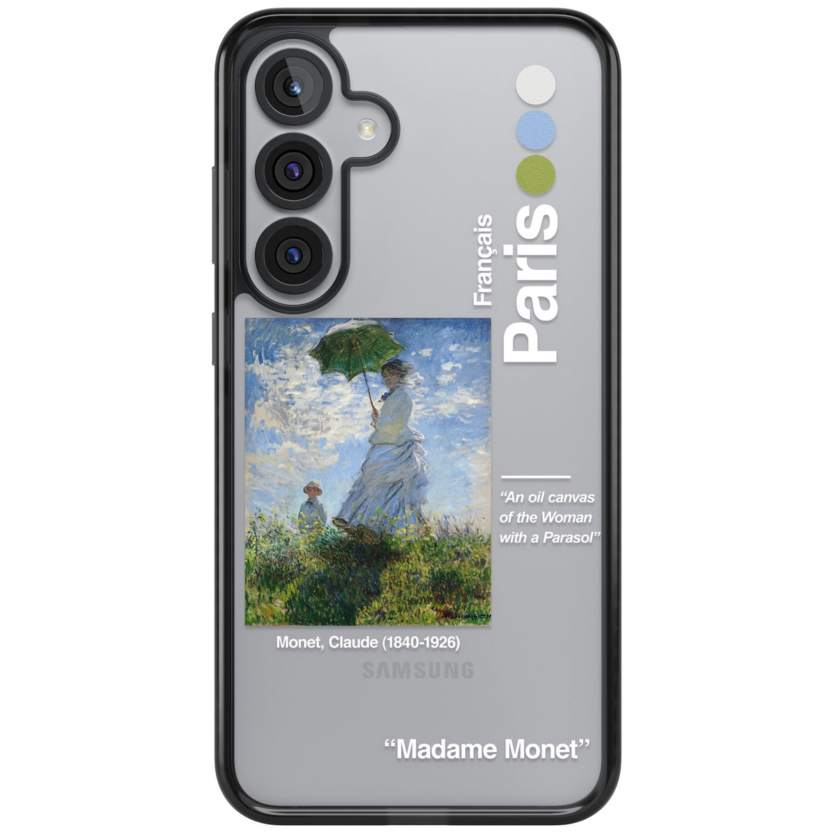 Madame Monet And Her Son Samsung S25 Plus / Samsung S26 / Samsung S26 Plus Impact Black Phone Case front