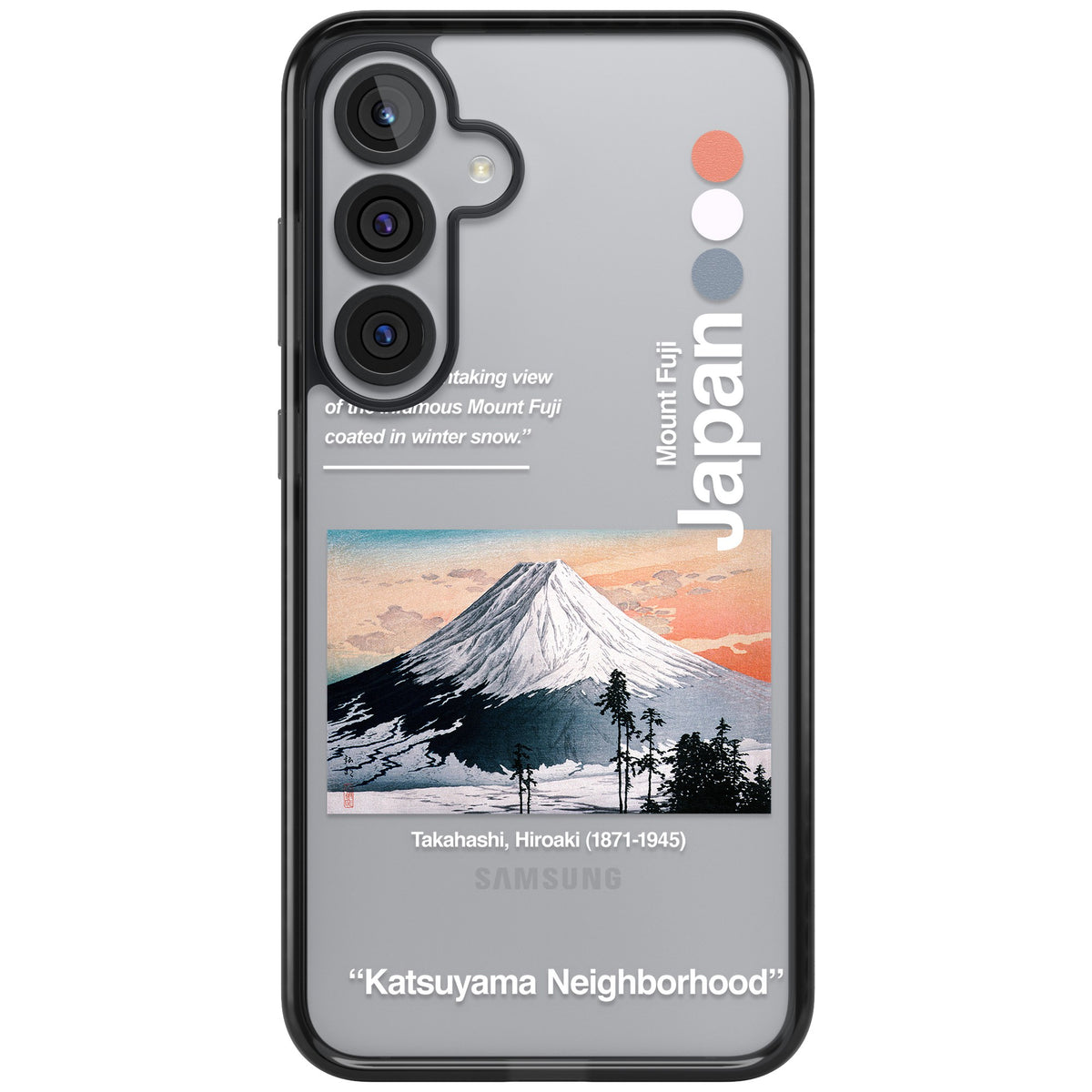 Katsuyama Neighborhood Samsung S25 Plus / Samsung S26 / Samsung S26 Plus Impact Black Phone Case front