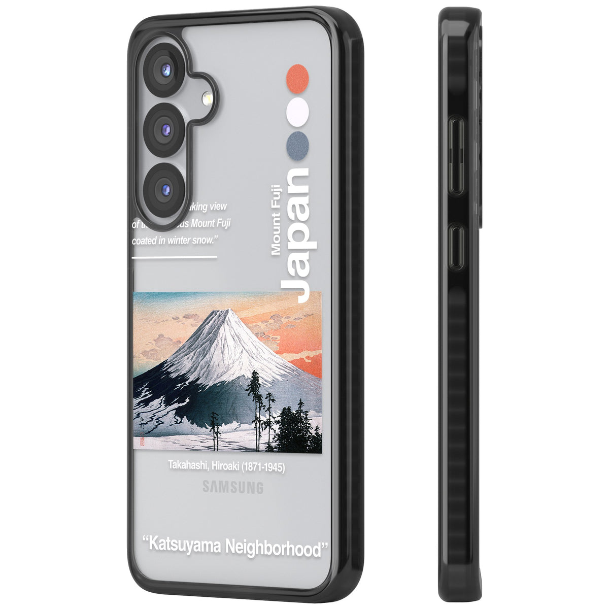Katsuyama Neighborhood Samsung S25 / Samsung S25 Plus / Samsung S26 / Samsung S26 Plus Impact Black Phone Case side