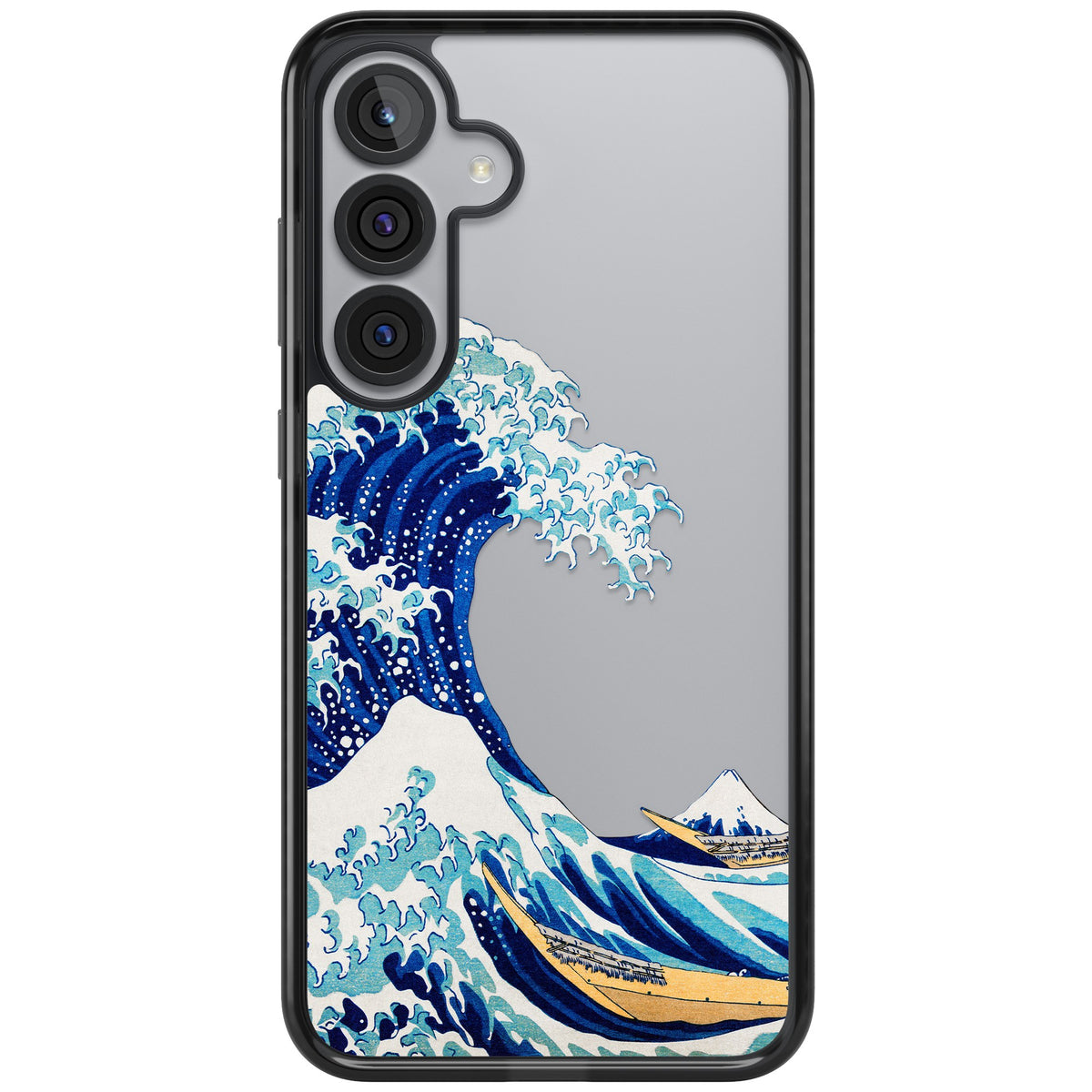 The Great Wave Of Kanagawa Samsung S25 Plus / Samsung S26 / Samsung S26 Plus Impact Black Phone Case front