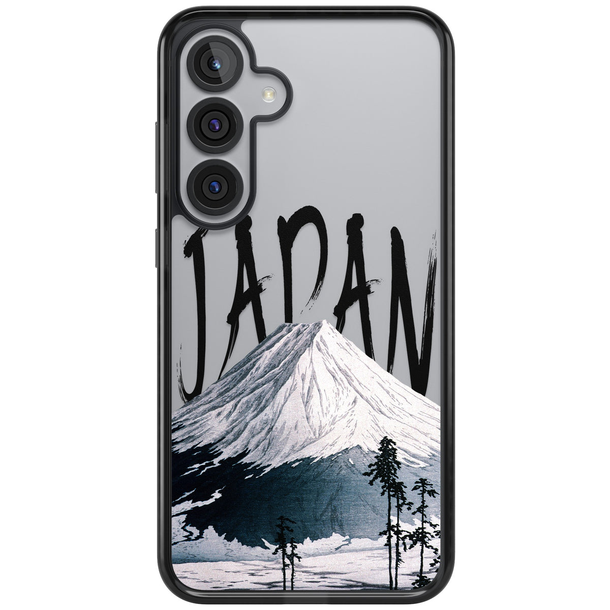 Mount Fuji Cutout Samsung S25 Plus / Samsung S26 / Samsung S26 Plus Impact Black Phone Case front