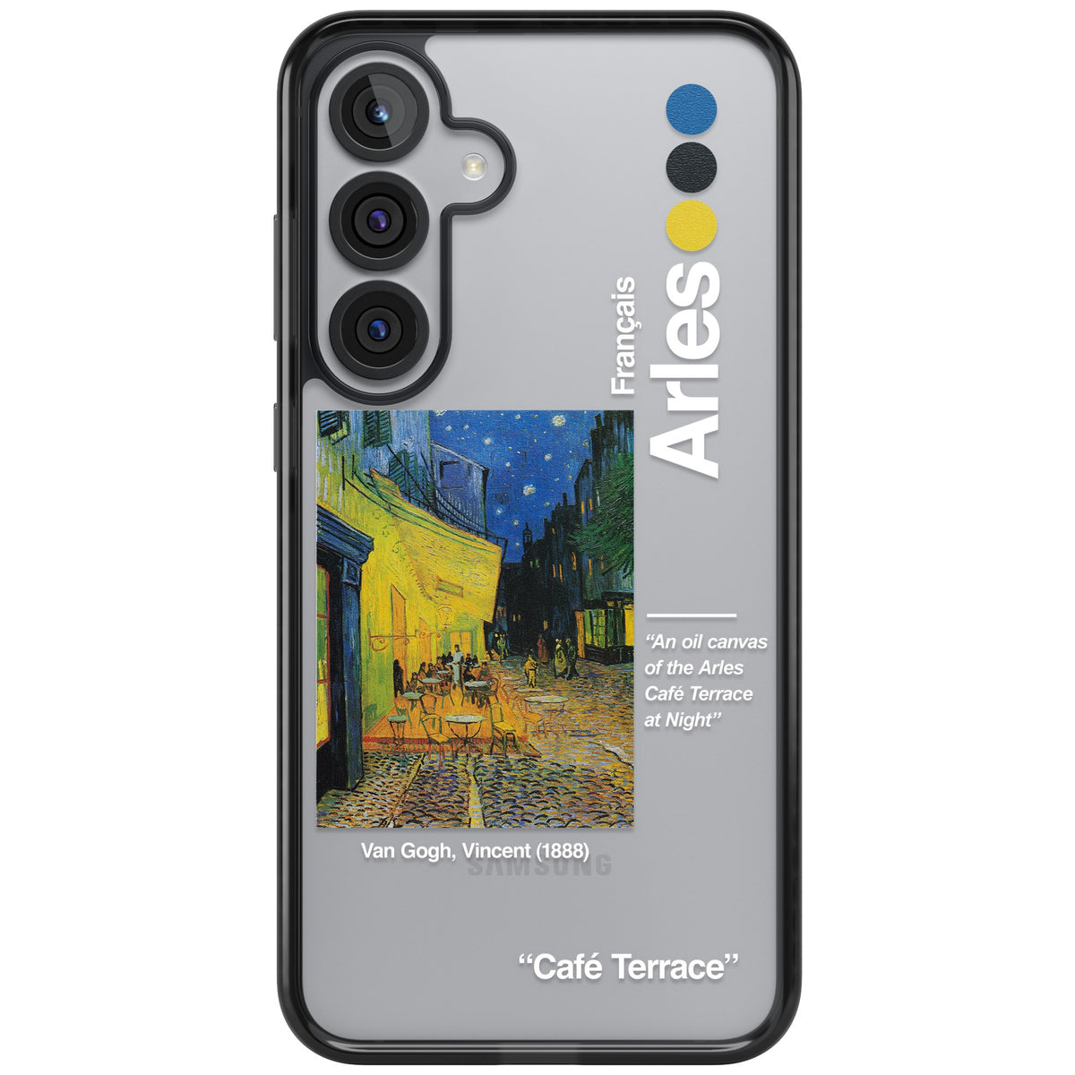 Cafe Terrace At Night Samsung S25 Plus / Samsung S26 / Samsung S26 Plus Impact Black Phone Case front