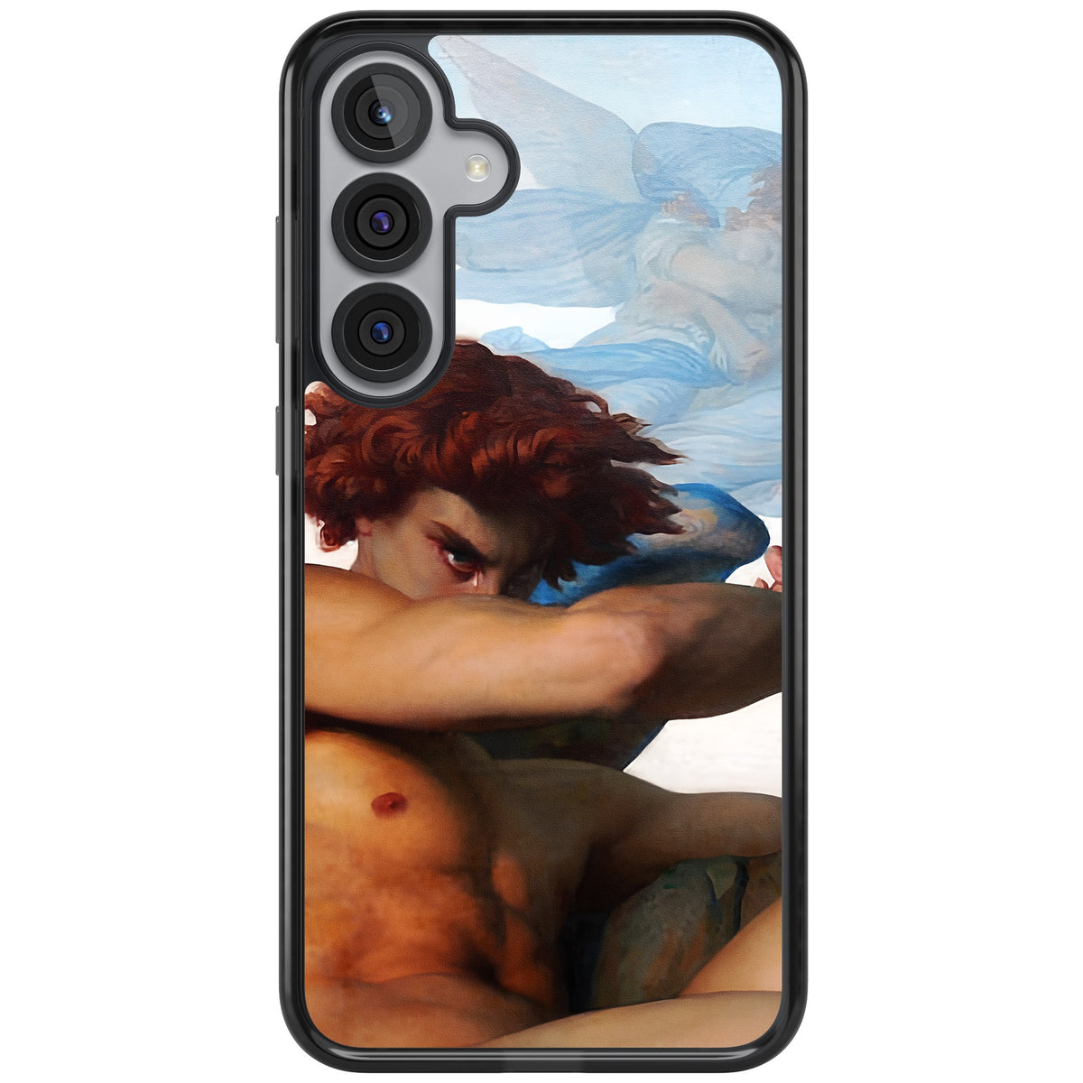 The Fallen Angel Samsung S25 Plus / Samsung S26 / Samsung S26 Plus Impact Black Phone Case front