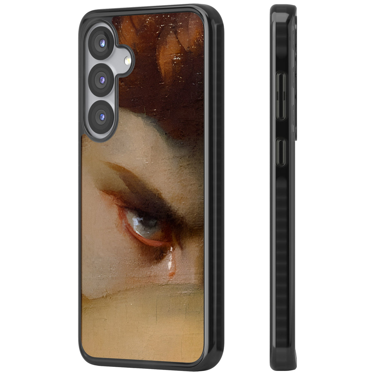 Fallen Angel Samsung S25 / Samsung S25 Plus / Samsung S26 / Samsung S26 Plus Impact Black Phone Case side