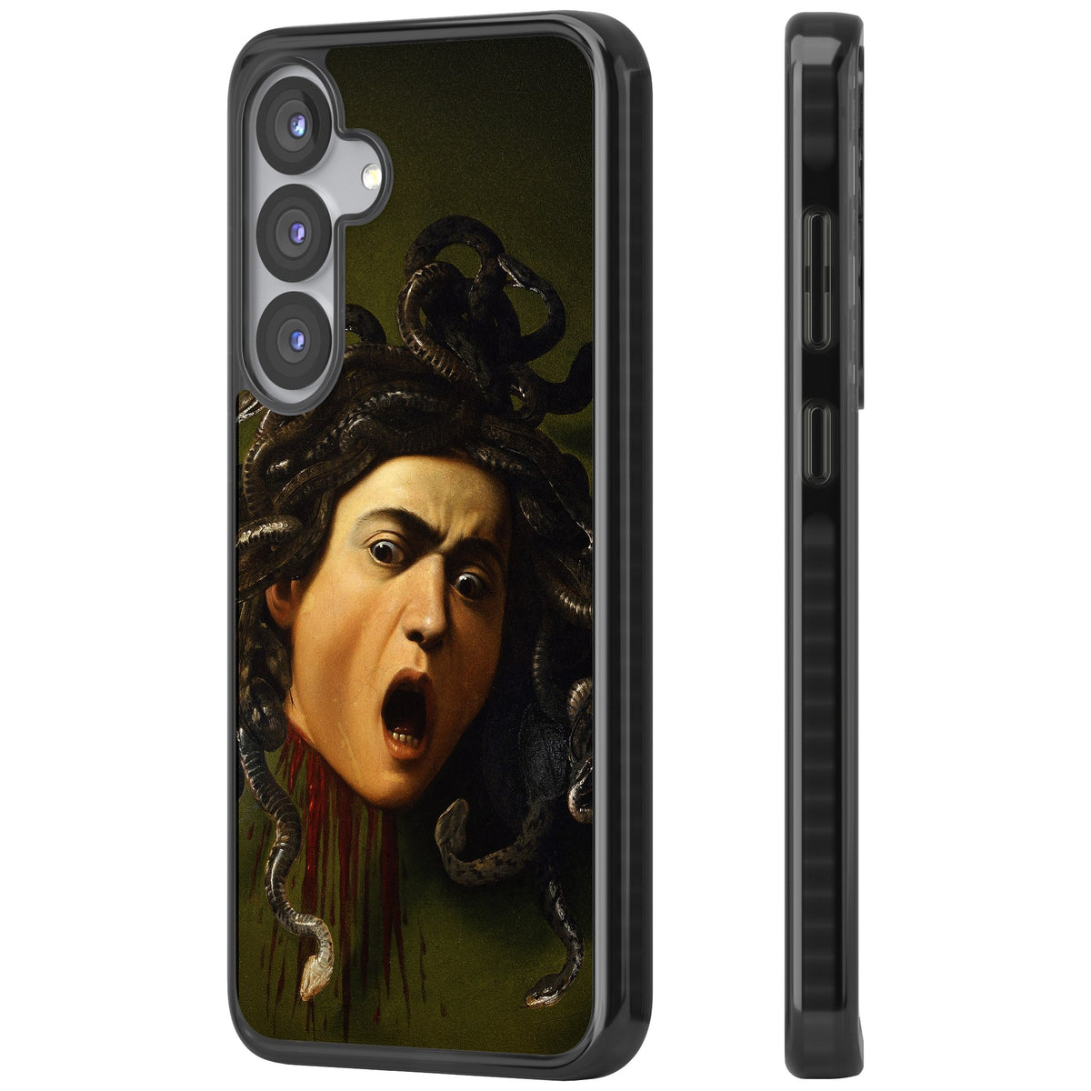 Head of Medusa Samsung S25 / Samsung S25 Plus / Samsung S26 / Samsung S26 Plus Impact Black Phone Case side