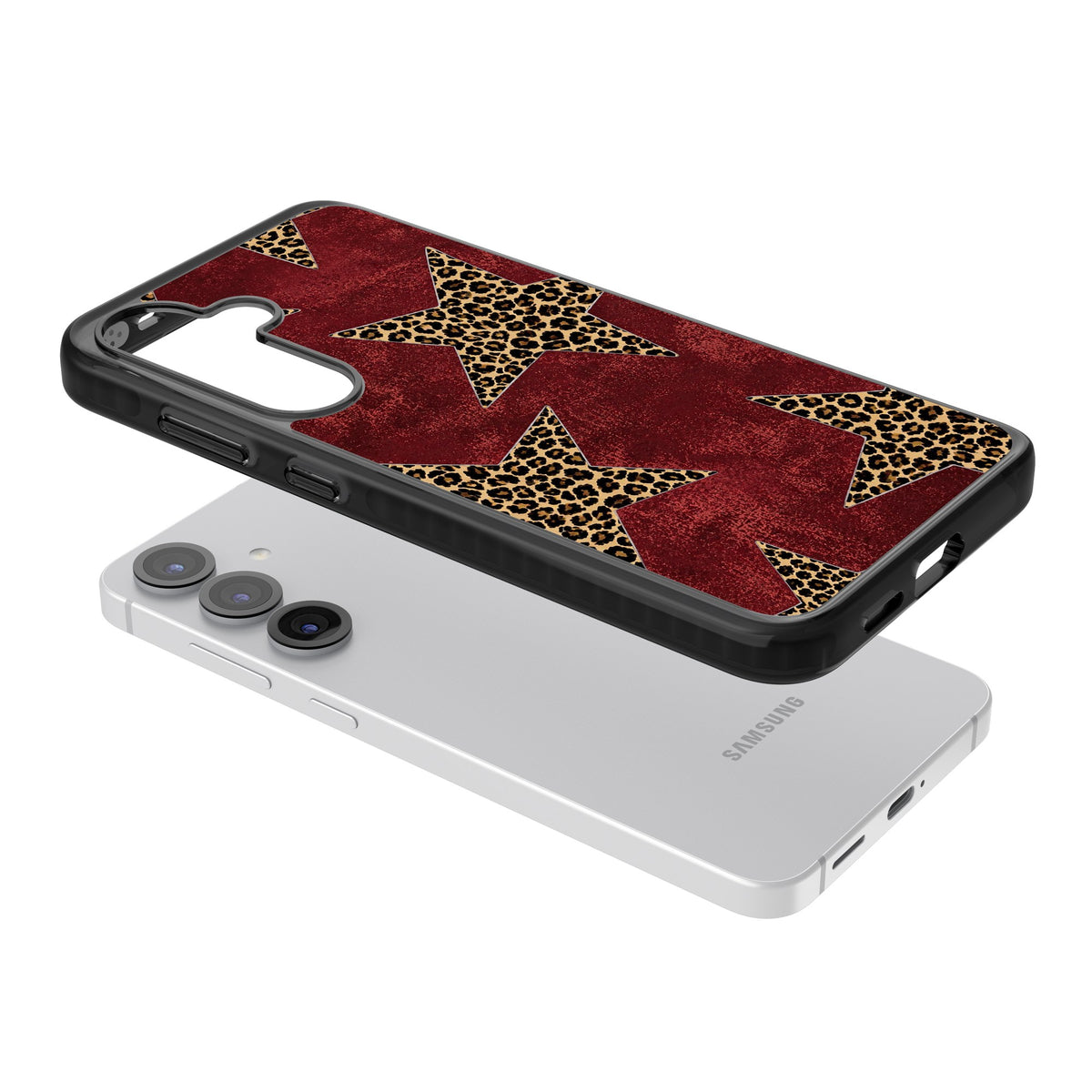 Showgirl Samsung S25 / Samsung S25 Plus / Samsung S26 / Samsung S26 Plus Impact Black Phone Case angled