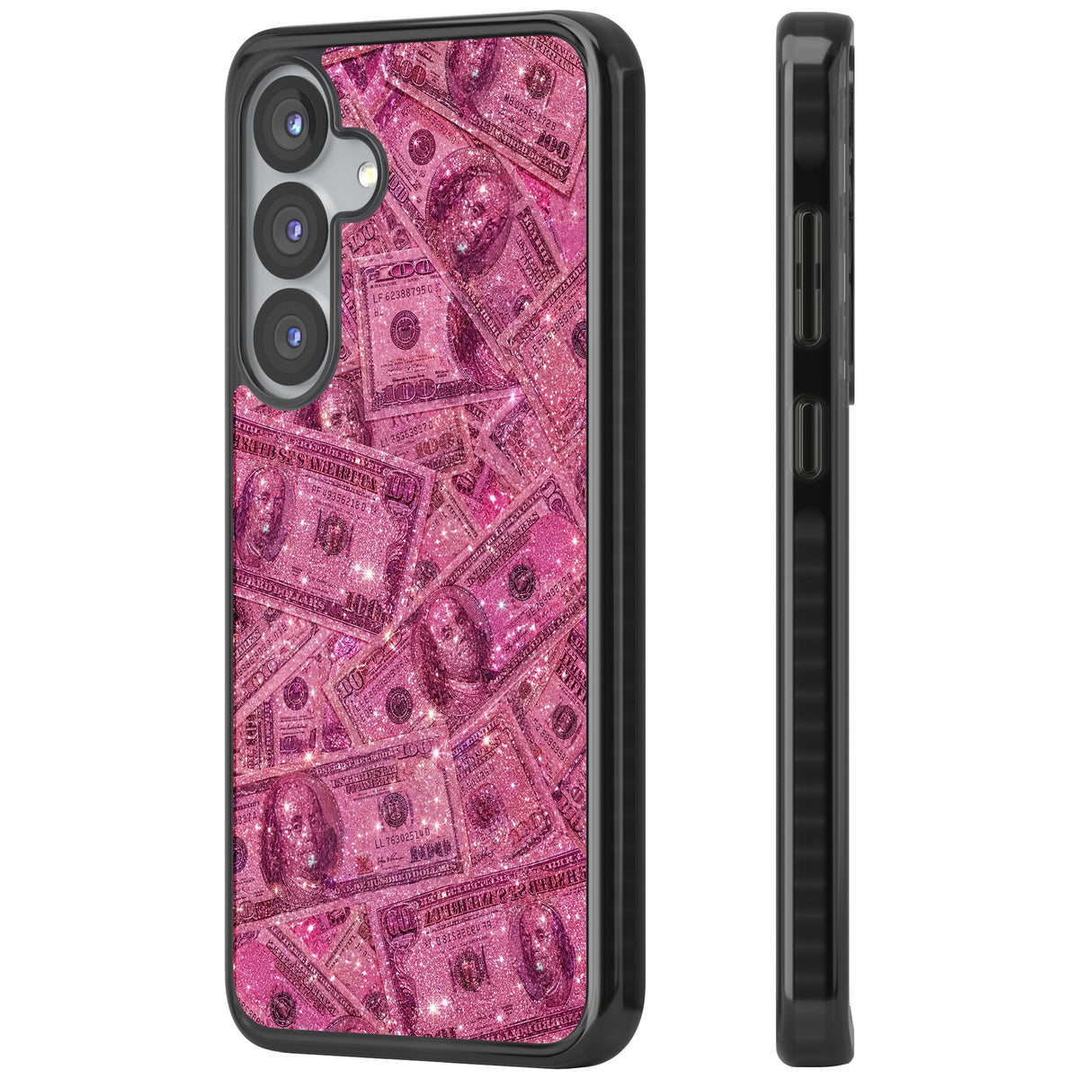 Glamorous Samsung S25 / Samsung S25 Plus / Samsung S26 / Samsung S26 Plus Impact Black Phone Case side