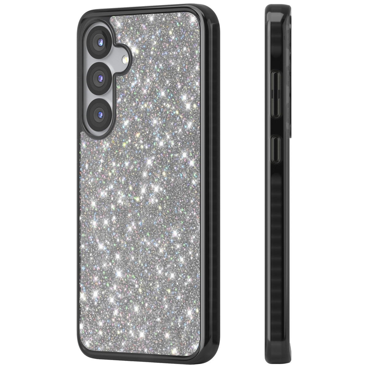Diamond Samsung S25 / Samsung S25 Plus / Samsung S26 / Samsung S26 Plus Impact Black Phone Case side