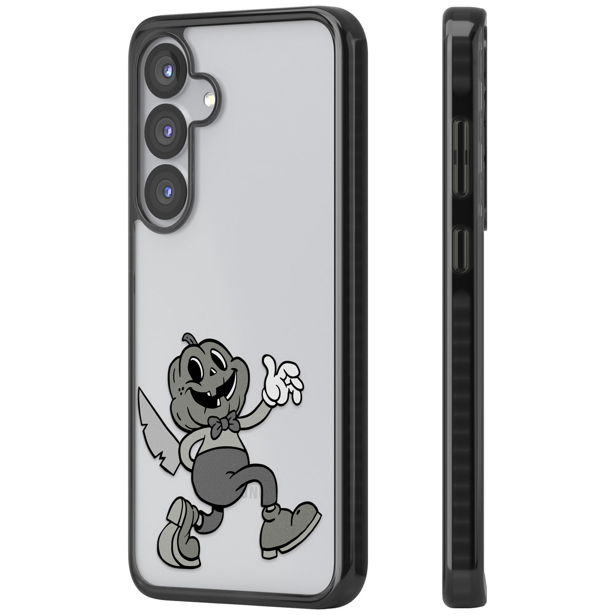 Jack O' Slasher Samsung S25 / Samsung S25 Plus / Samsung S26 / Samsung S26 Plus Impact Black Phone Case side