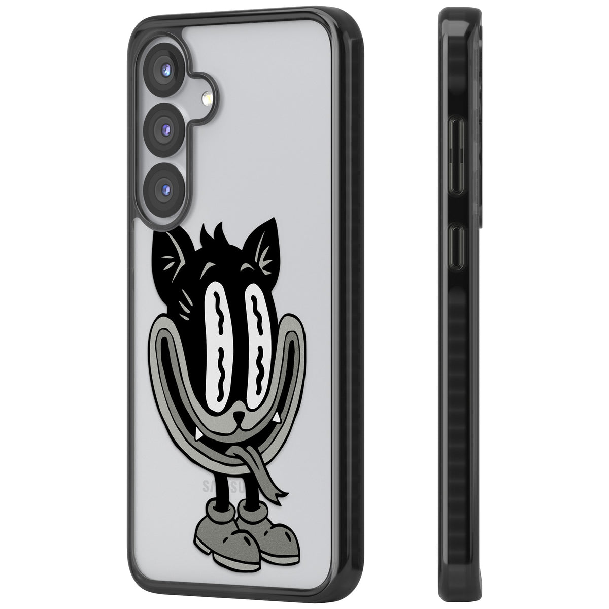 Whisker Noir Samsung S25 / Samsung S25 Plus / Samsung S26 / Samsung S26 Plus Impact Black Phone Case side