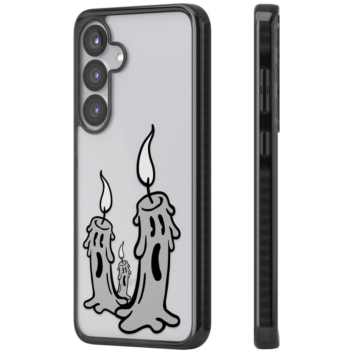 Candle Lit Samsung S25 / Samsung S25 Plus / Samsung S26 / Samsung S26 Plus Impact Black Phone Case side