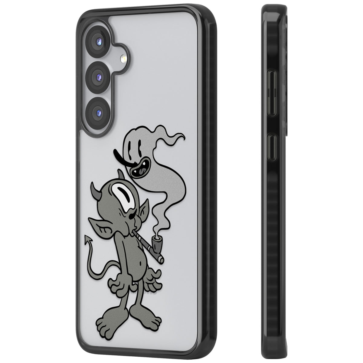 Pipe Goblin Samsung S25 / Samsung S25 Plus / Samsung S26 / Samsung S26 Plus Impact Black Phone Case side