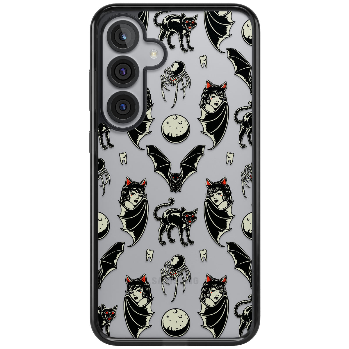 Vampy Goth Samsung S25 Plus / Samsung S26 / Samsung S26 Plus Impact Black Phone Case front