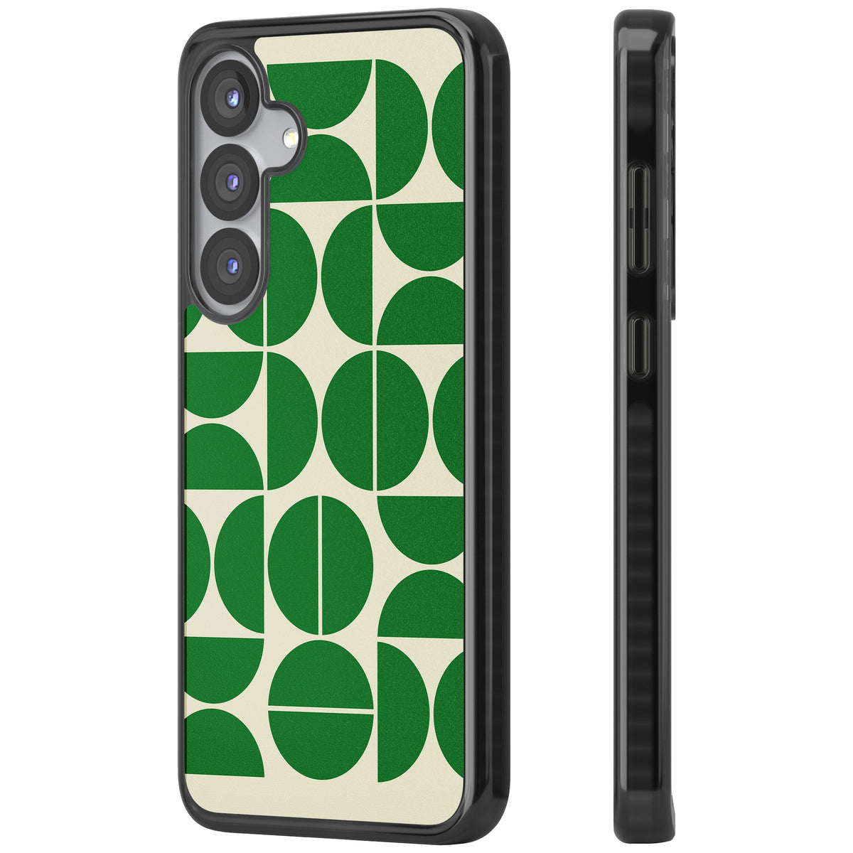 Bauhaus Green Samsung S25 / Samsung S25 Plus / Samsung S26 / Samsung S26 Plus Impact Black Phone Case side