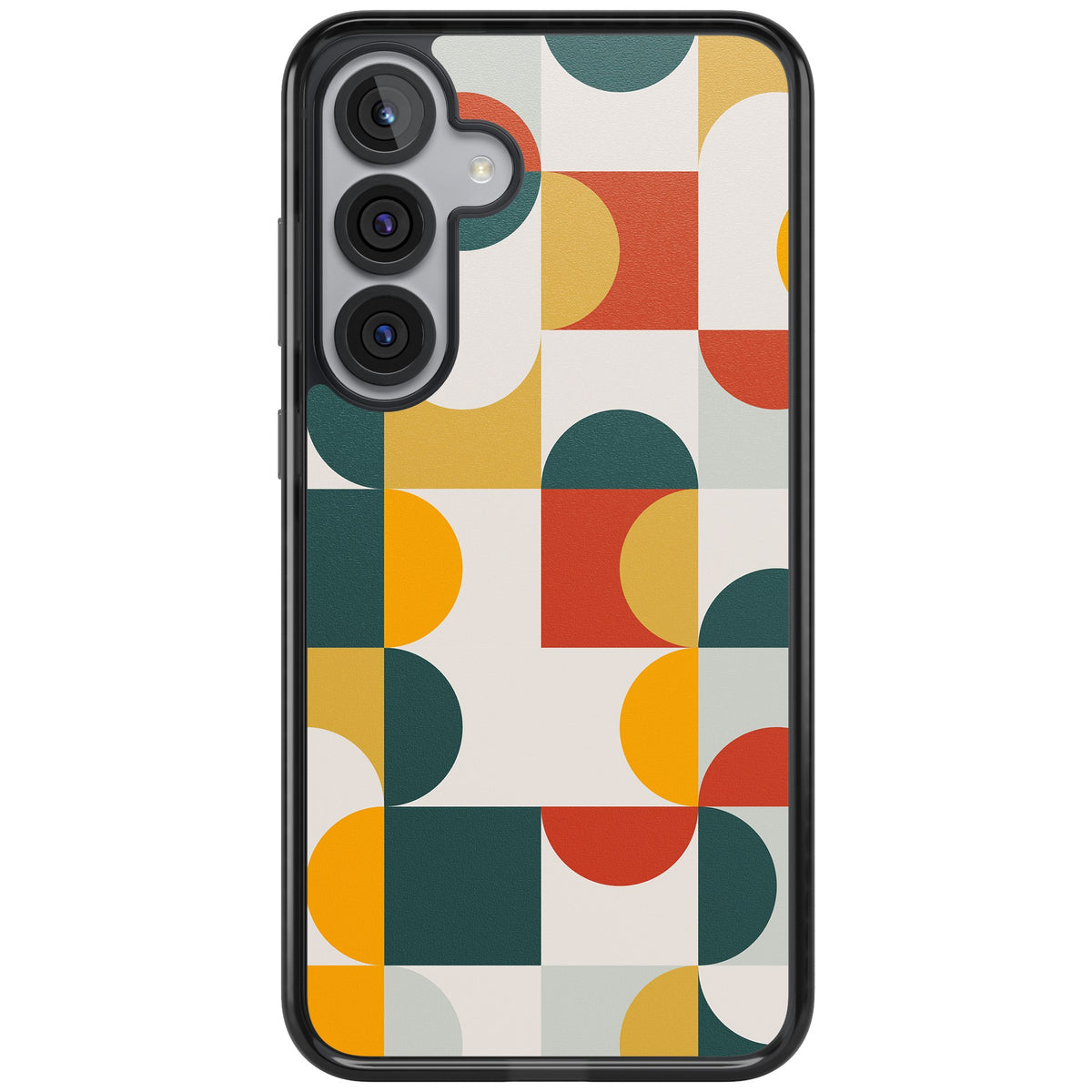 Retro Color Blocks Samsung S25 Plus / Samsung S26 / Samsung S26 Plus Impact Black Phone Case front