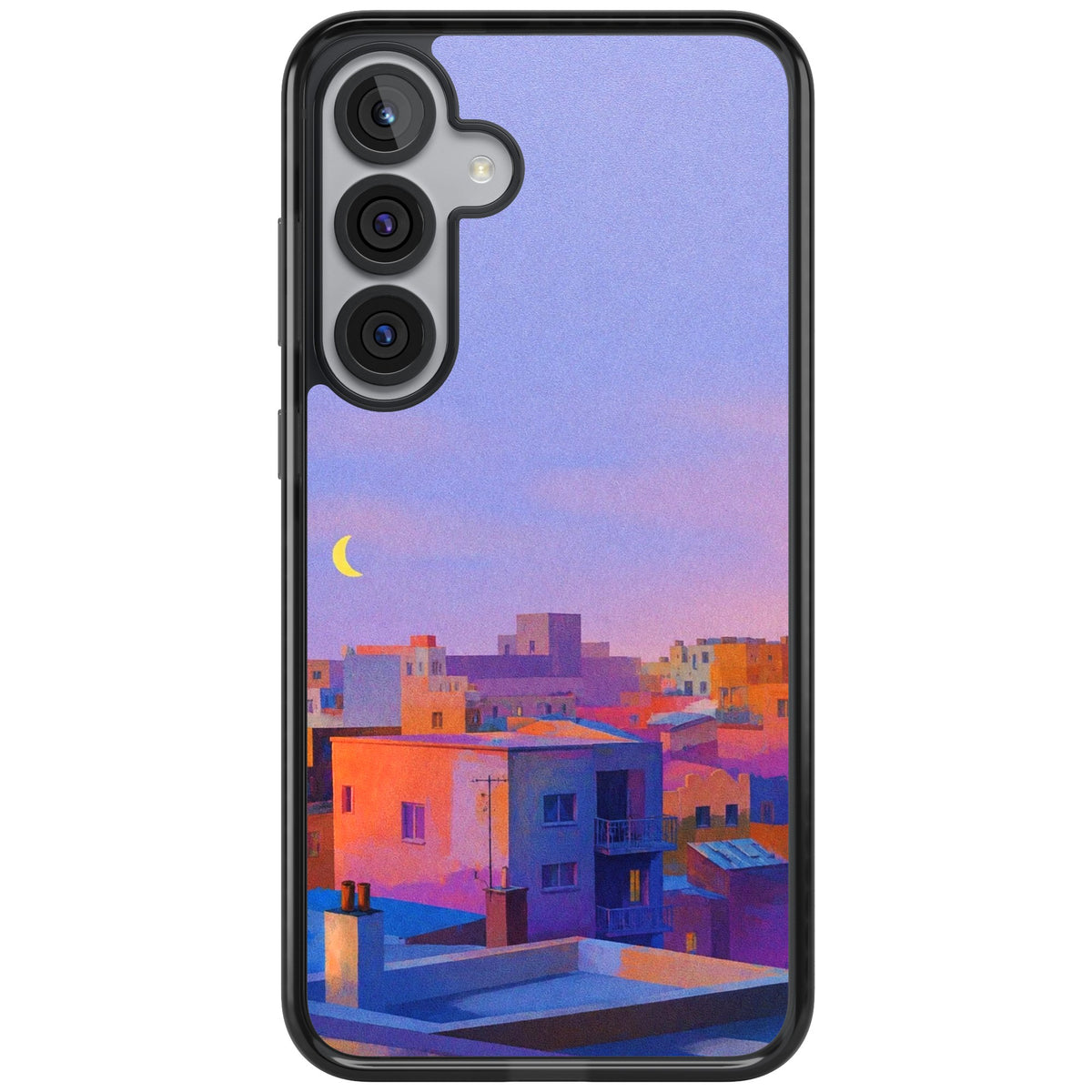 Twilight Rooftops Samsung S25 Plus / Samsung S26 / Samsung S26 Plus Impact Black Phone Case front
