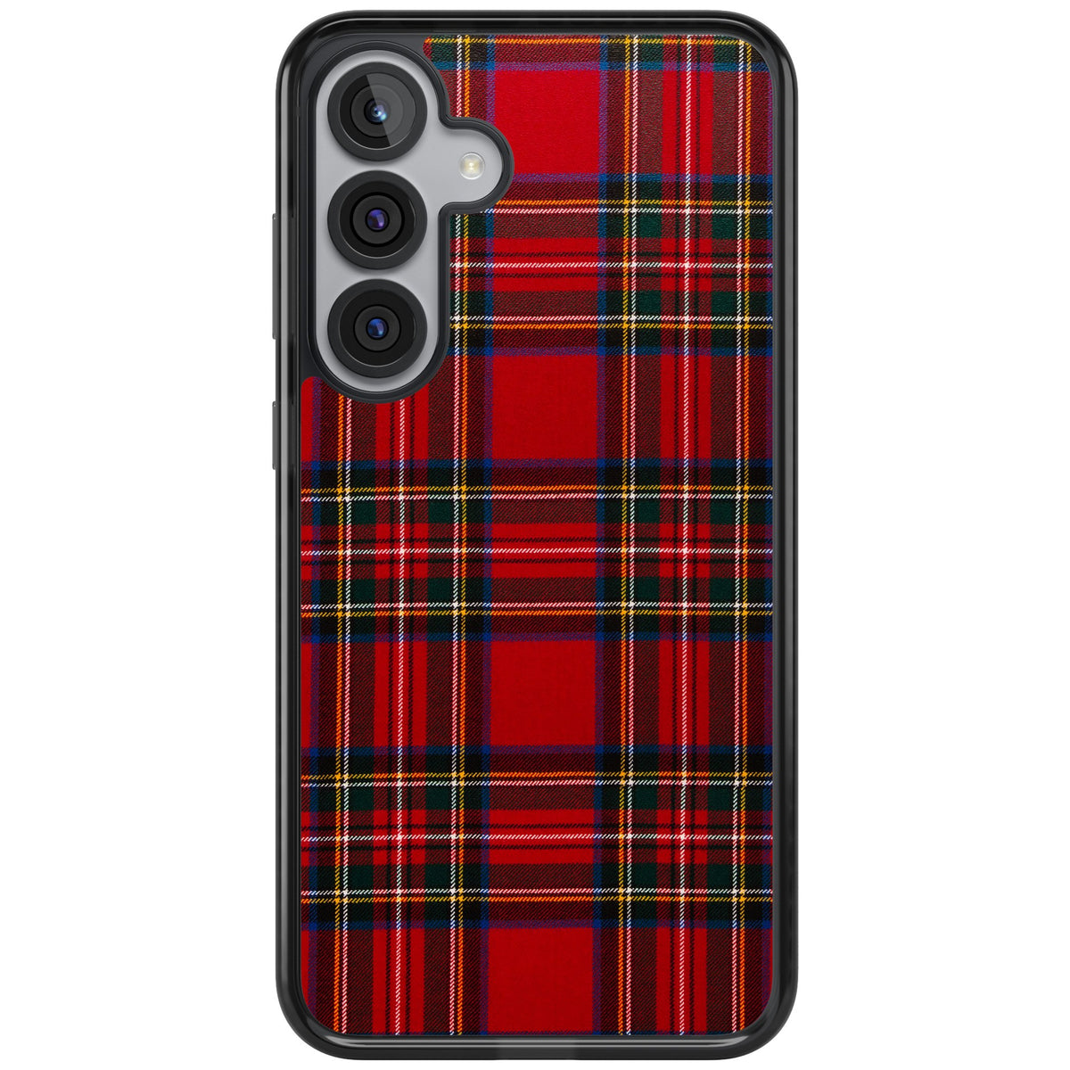 Royal Stewart Tartan Samsung S25 Plus / Samsung S26 / Samsung S26 Plus Impact Black Phone Case front
