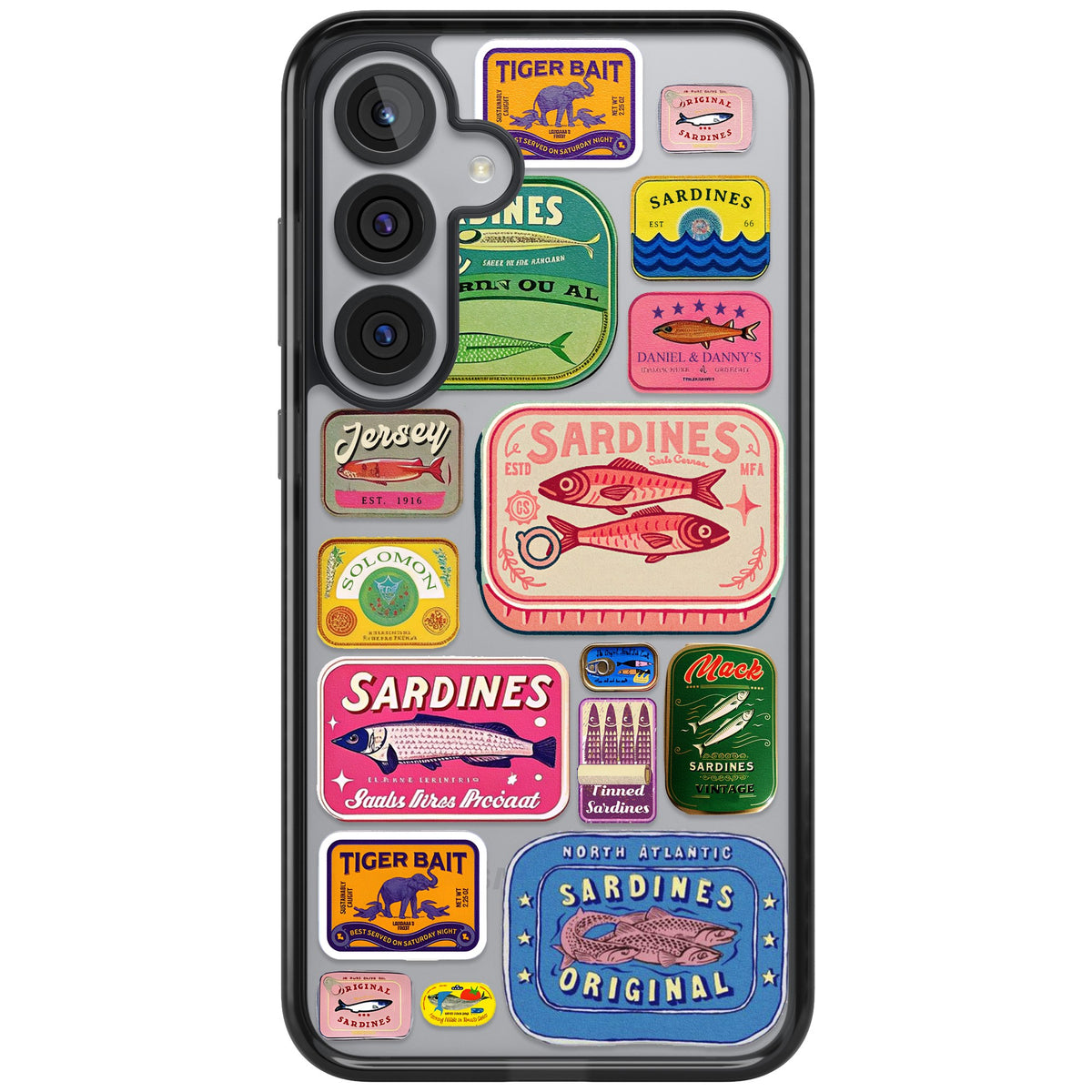 Coastal Sardines Samsung S25 Plus / Samsung S26 / Samsung S26 Plus Impact Black Phone Case front