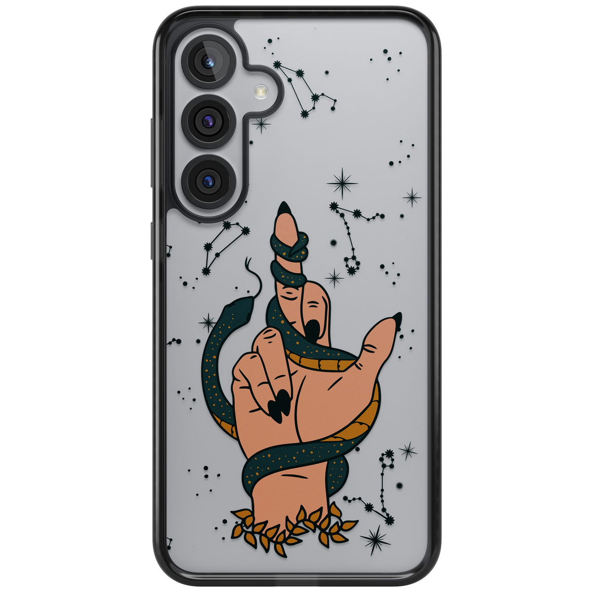 Snakes, Stars And Cynicism Samsung S25 Plus / Samsung S26 / Samsung S26 Plus Impact Black Phone Case front