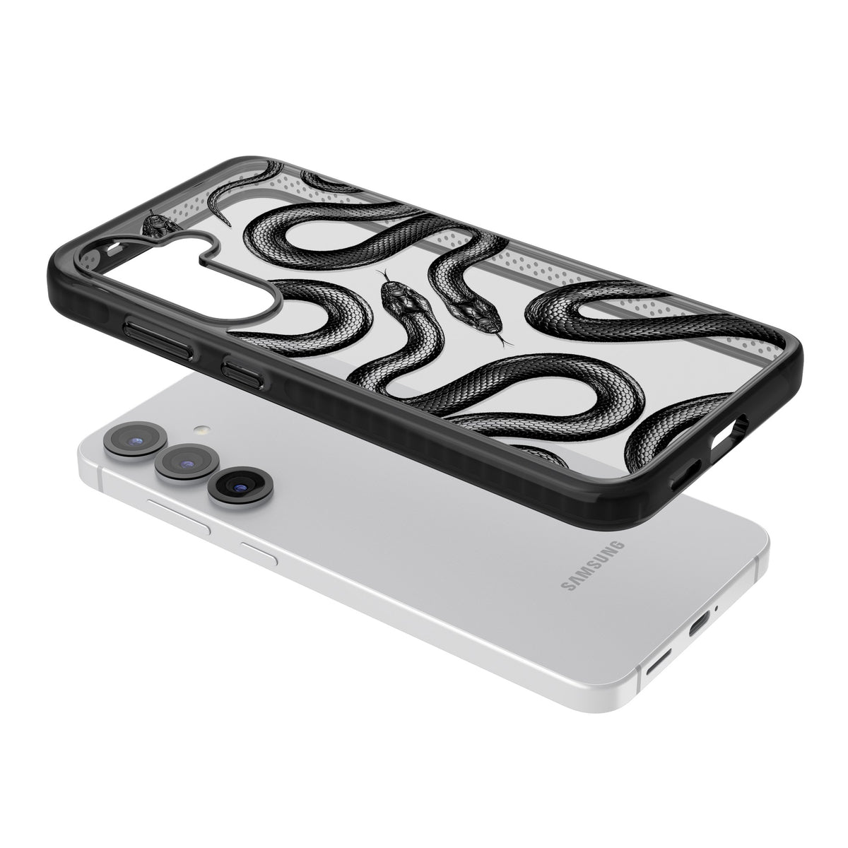 Black Kingsnake Samsung S26 Plus Impact Black Phone Case angled