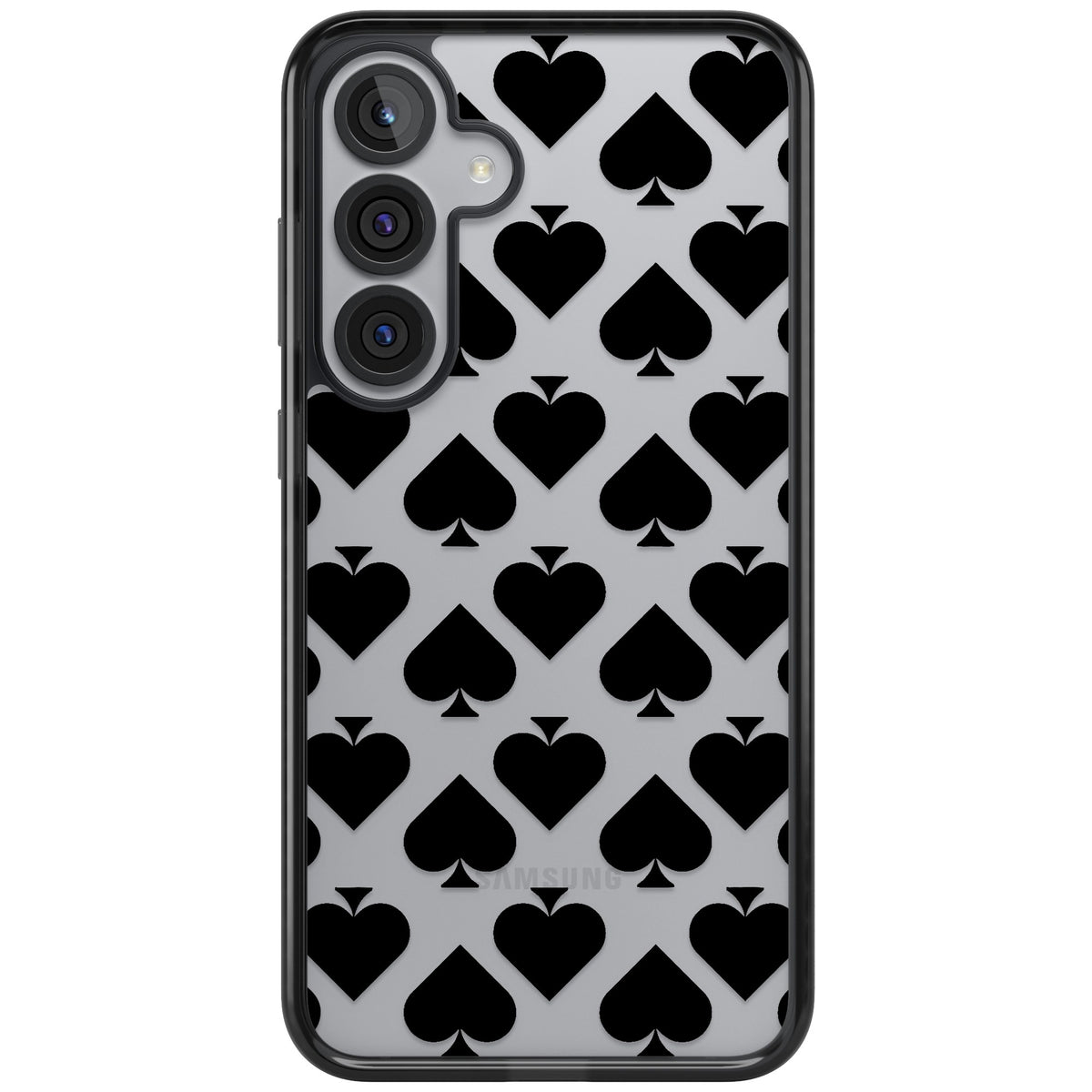 Black Spades Samsung S25 Plus / Samsung S26 / Samsung S26 Plus Impact Black Phone Case front