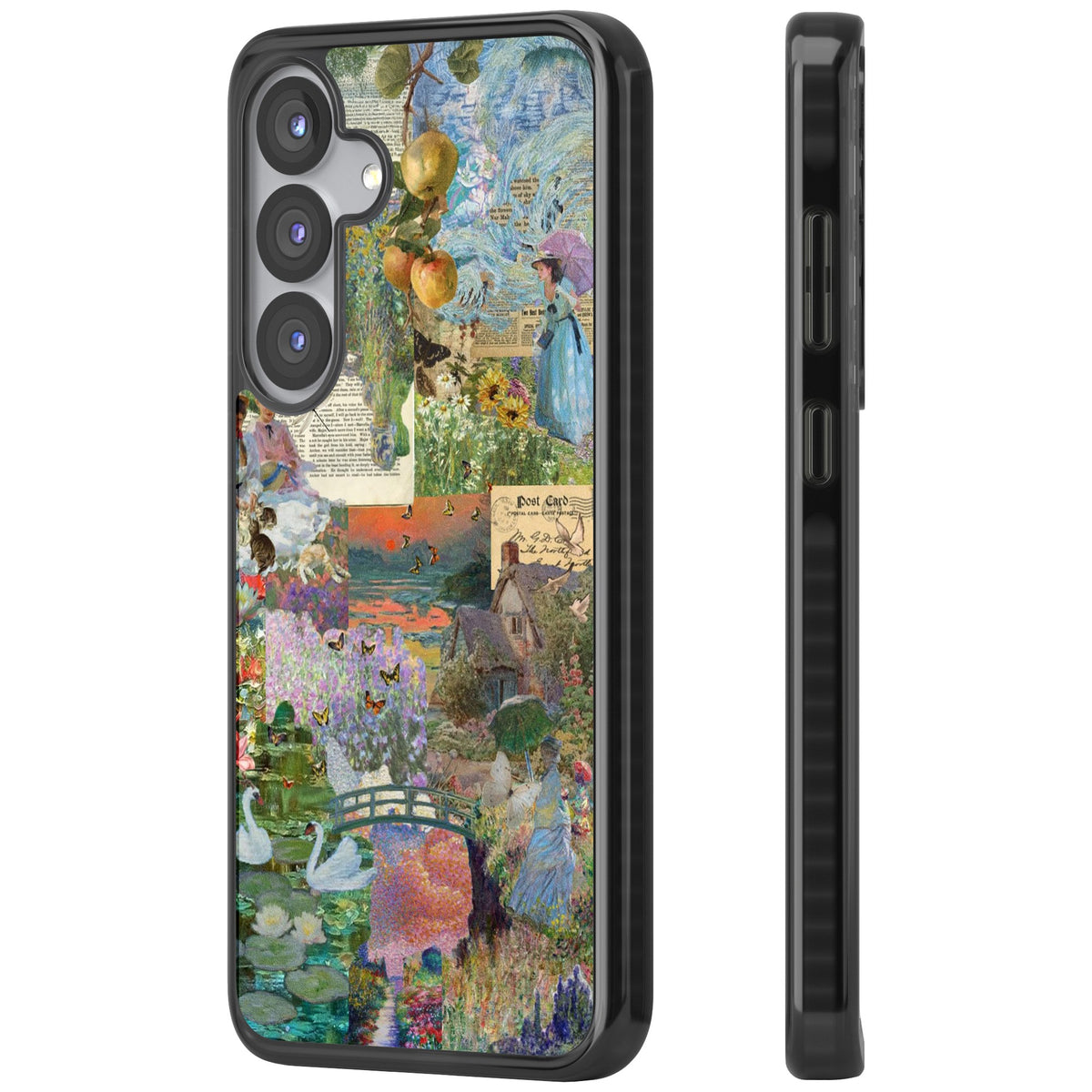 Artful Spring Samsung S25 / Samsung S25 Plus / Samsung S26 / Samsung S26 Plus Impact Black Phone Case side