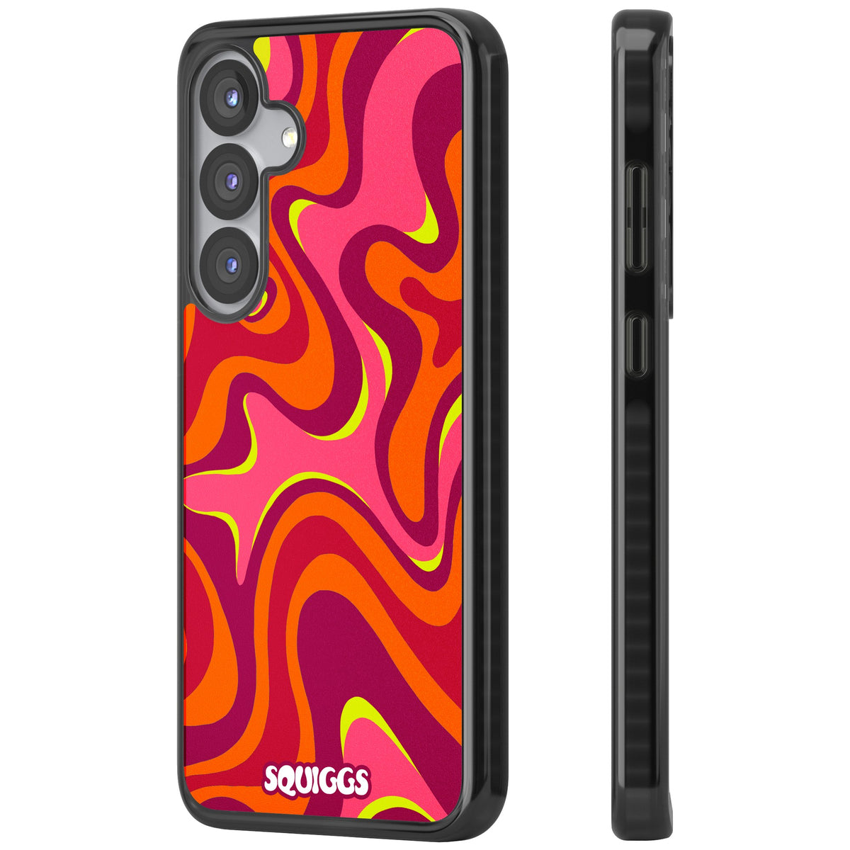 Hot Lava Samsung S25 / Samsung S25 Plus / Samsung S26 / Samsung S26 Plus Impact Black Phone Case side