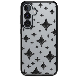 Black Puff Sparkle Pattern