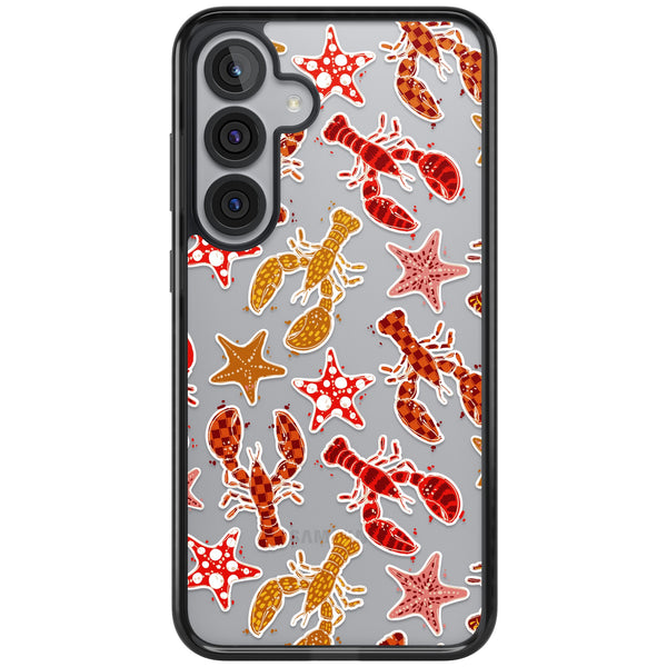 Lobster & Starfish Coastal Pattern