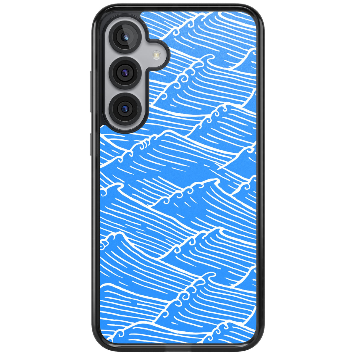 Tidal Lines Samsung S25 Plus / Samsung S26 / Samsung S26 Plus Impact Black Phone Case front