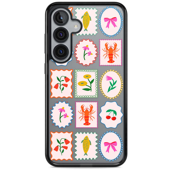 Floral Seafood Stamps