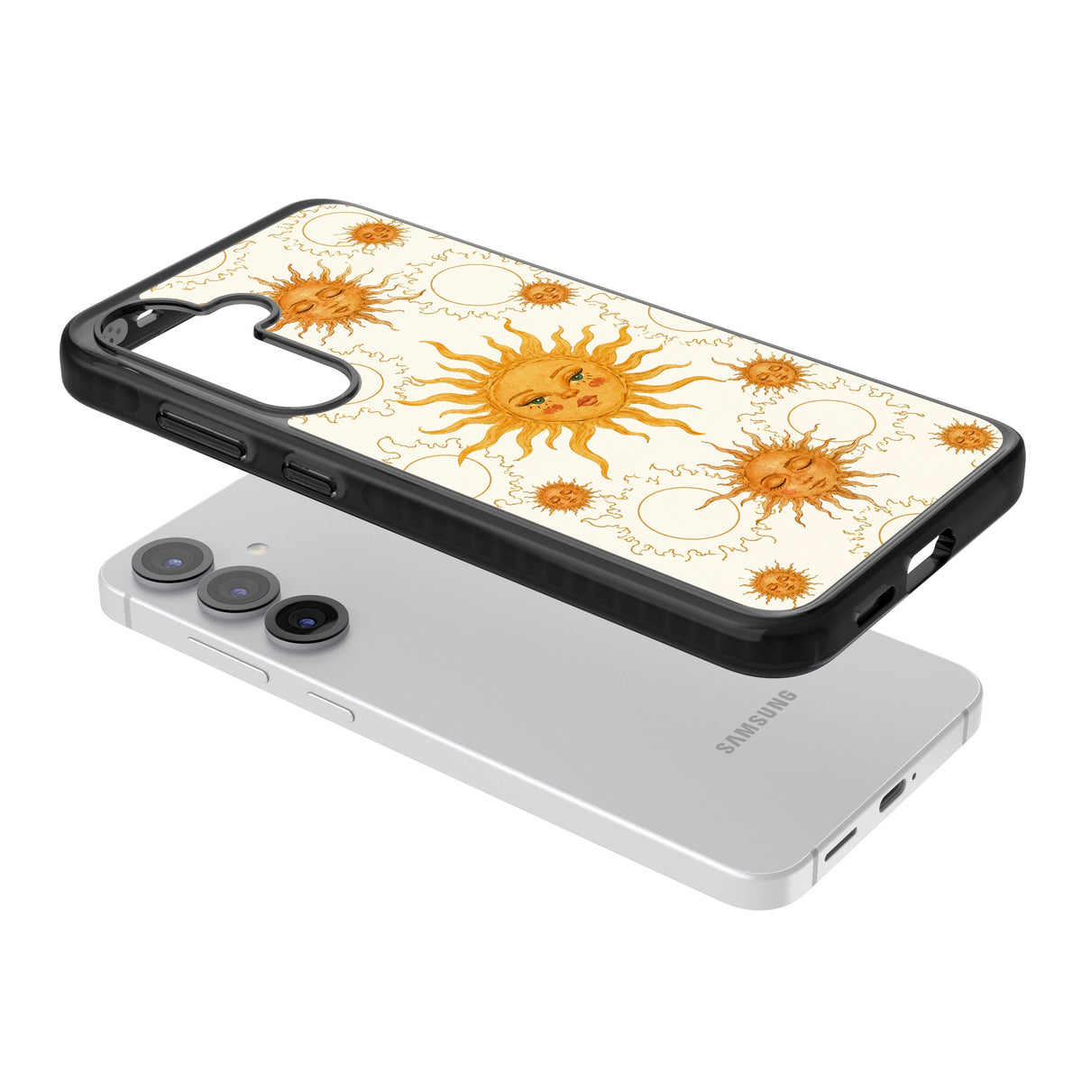 Solstice Muse Samsung S25 / Samsung S25 Plus / Samsung S26 / Samsung S26 Plus Impact Black Phone Case angled