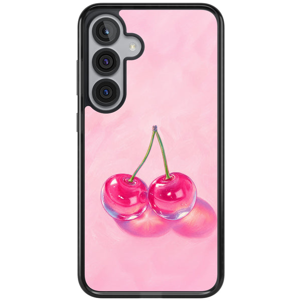 Pink Glass Cherry
