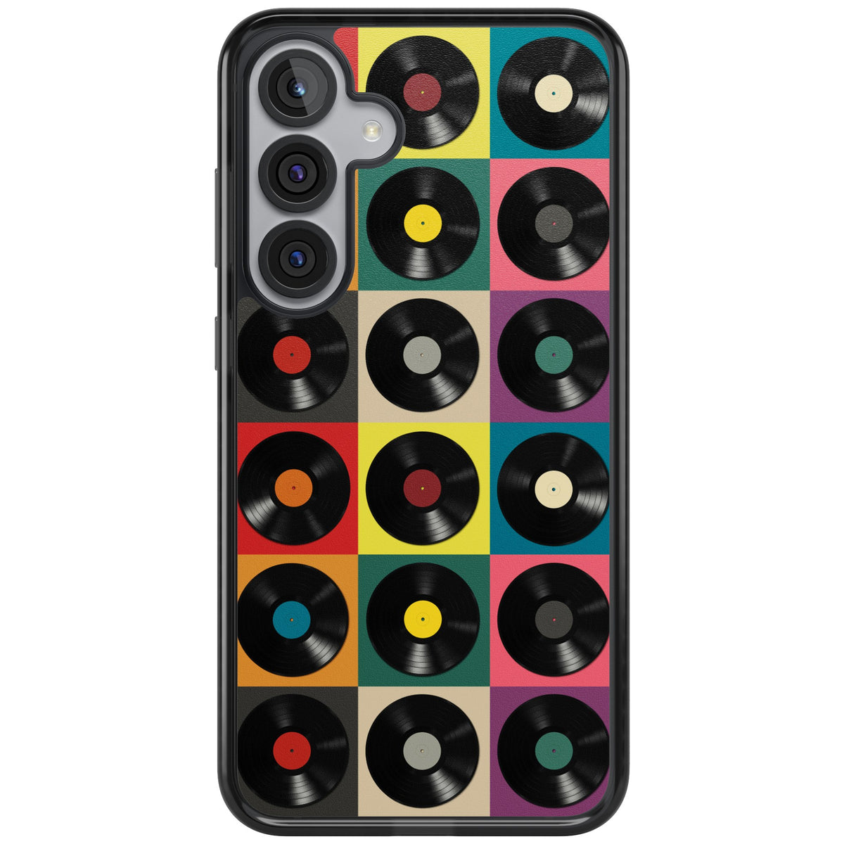 Vinyl Records Samsung S25 Plus / Samsung S26 / Samsung S26 Plus Impact Black Phone Case front