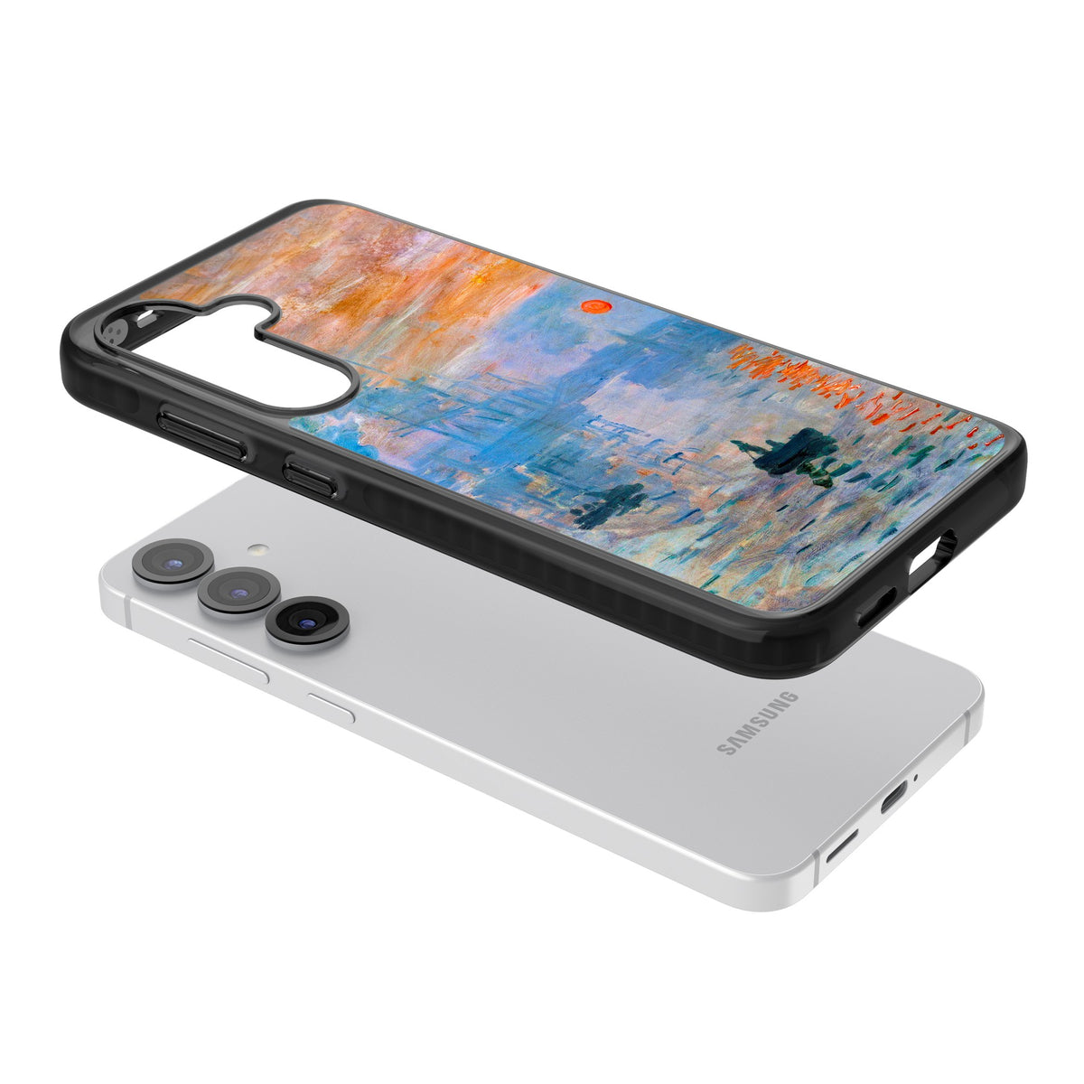 Impression, Sunrise Samsung S25 / Samsung S25 Plus / Samsung S26 / Samsung S26 Plus Impact Black Phone Case angled