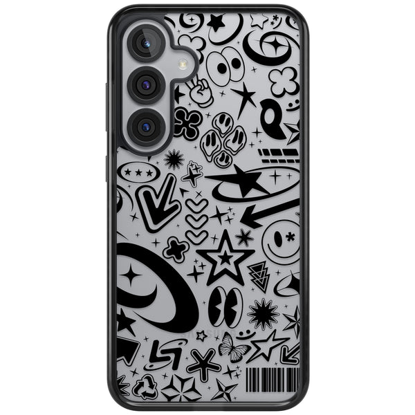 Black Y2K Pattern