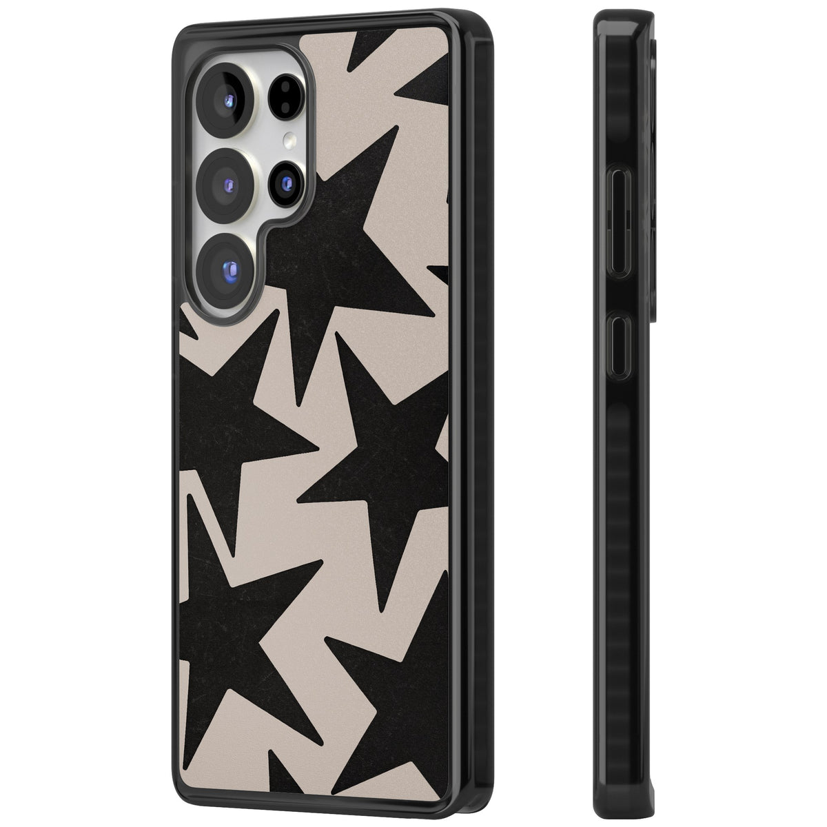 Black Superstars Samsung S25 Ultra / Samsung S26 Ultra Impact Black Phone Case side