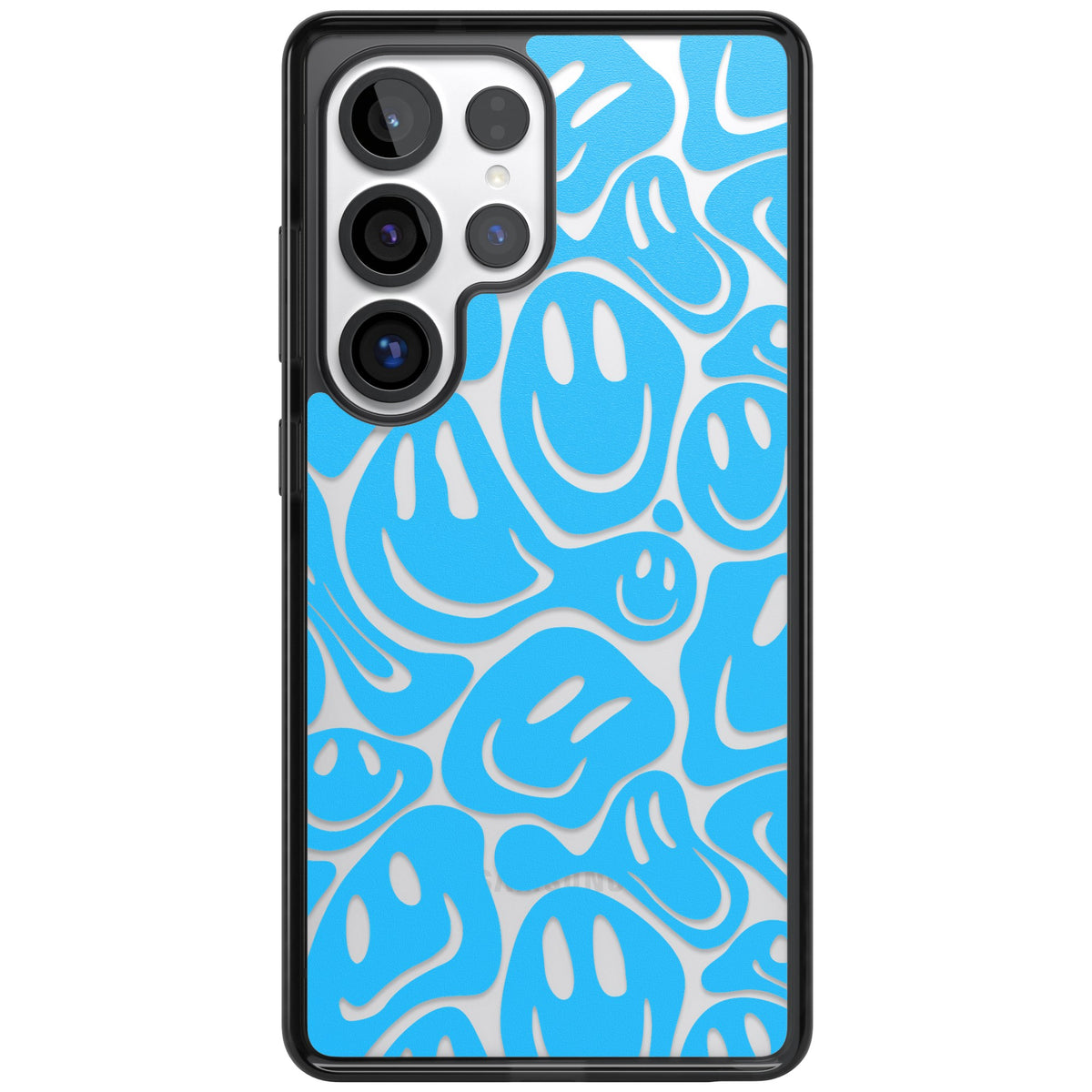 Blue Acid Faces Samsung S25 Ultra / Samsung S26 Ultra Impact Black Phone Case front
