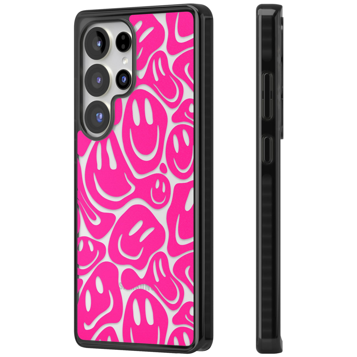 Pink Acid Faces Samsung S25 Ultra / Samsung S26 Ultra Impact Black Phone Case side