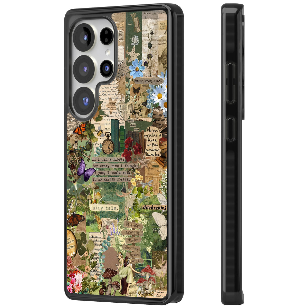 Enchanted Collage Samsung S25 Ultra / Samsung S26 Ultra Impact Black Phone Case side