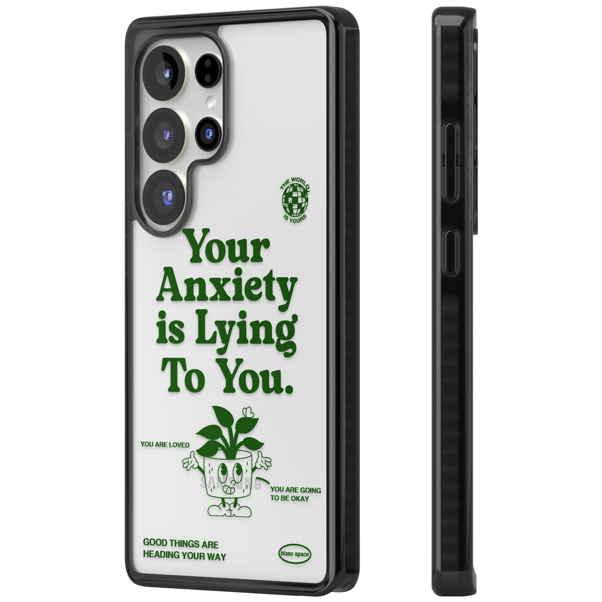 Your Anxiety Is Lying To You Samsung S25 Ultra / Samsung S26 Ultra Impact Black Phone Case side