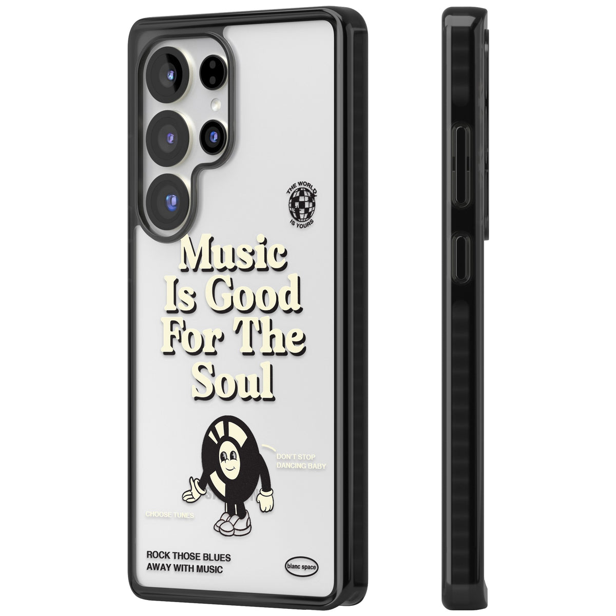 Music Is Good For The Soul Samsung S25 Ultra / Samsung S26 Ultra Impact Black Phone Case side